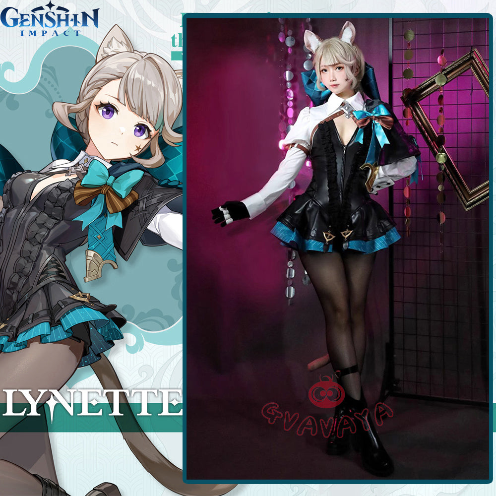 Gvavaya Game Cosplay Genshin Impact lynette Cosplay Costume lynette Co