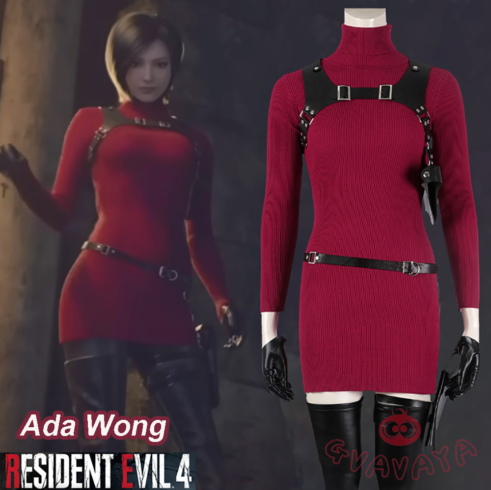 Gvavaya Game Cosplay Resident Evil 4 Ada Wong Cosplay Costume Ada Wong