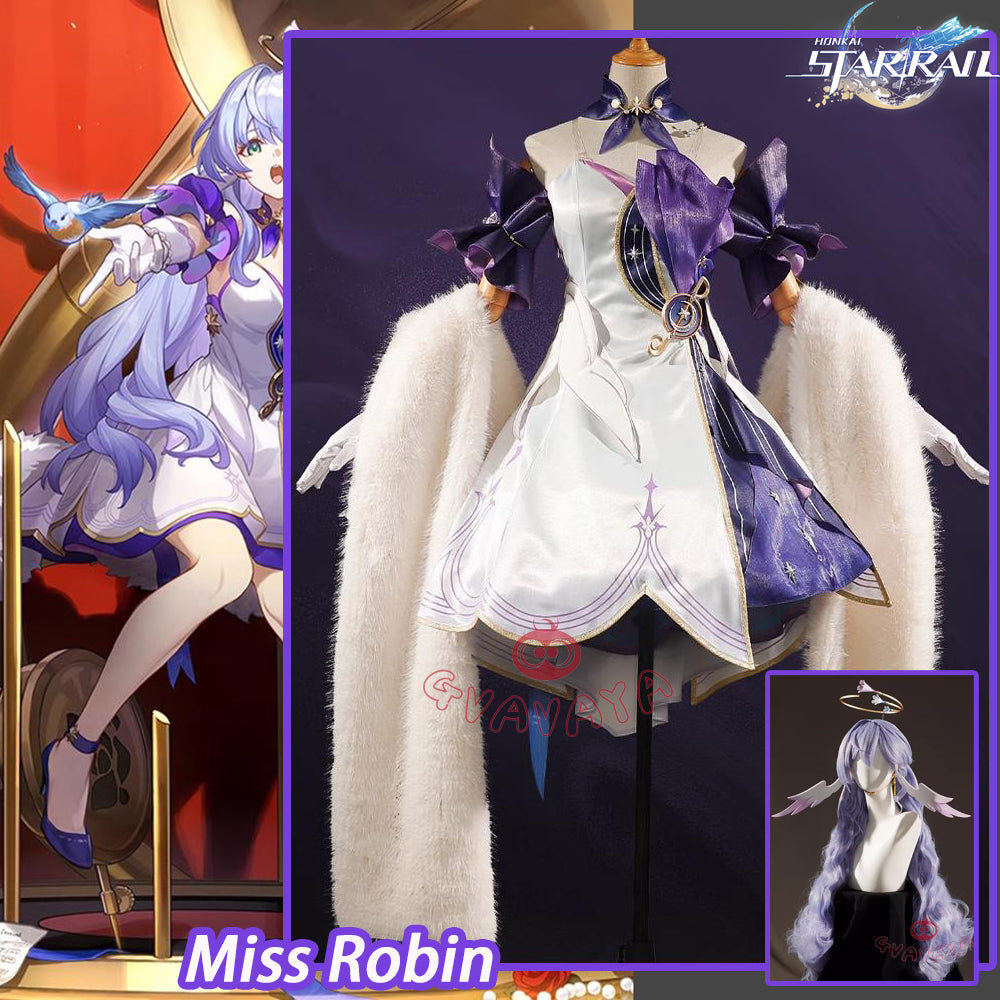 Gvavaya Game Cosplay Honkai Impact: Star Rail Cosplay Miss Robin Cosplay Costume Robin Cosplay A