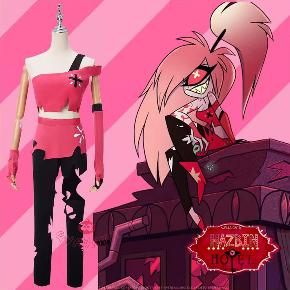 Gvavaya Cosplay Hazbin Hotel Cosplay Cherri Bomb Cosplay Costume Cherr