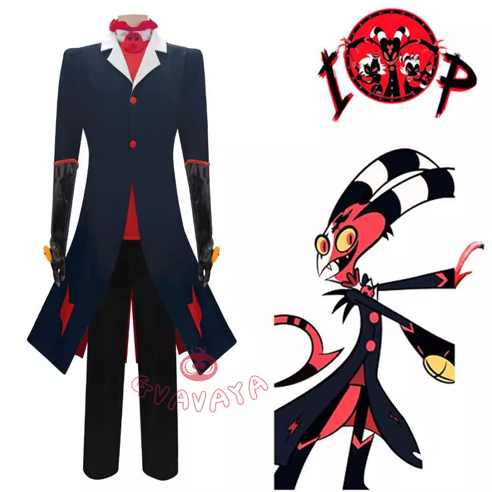 Gvavaya Cosplay Hazbin Hotel（Helluva Boss）Cosplay Blitzo Cosplay Costu