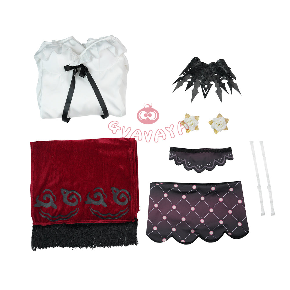Gvavaya Game Cosplay Genshin Cosplay La Signora Pajama Cosplay Costume