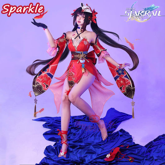 Gvavaya Game Cosplay Honkai Impact: Star Rail Cosplay Sparkle Cosplay Costume Sparkle Cosplay A