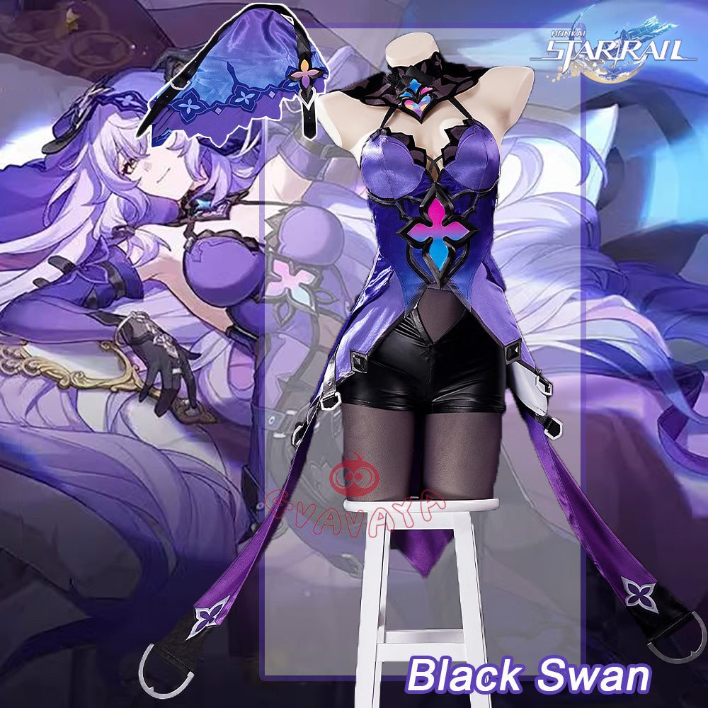 Gvavaya Game Cosplay Honkai Star Rail Cosplay Black Swan Cosplay Costu