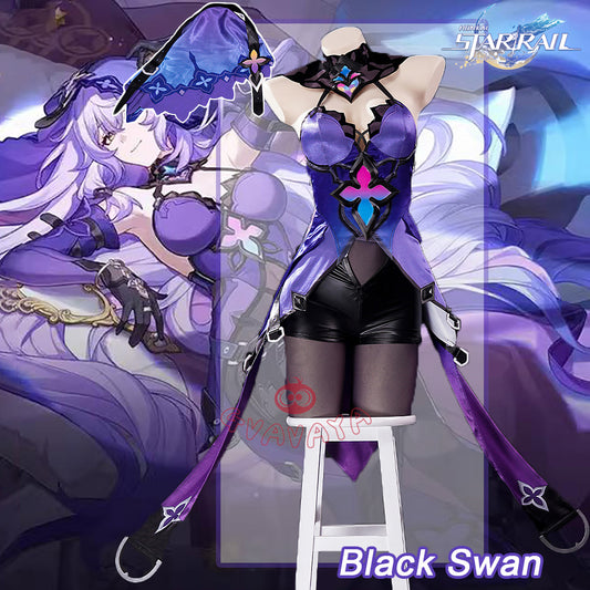 Gvavaya Game Cosplay Honkai Impact: Star Rail Cosplay Black Swan Cosplay Costume A