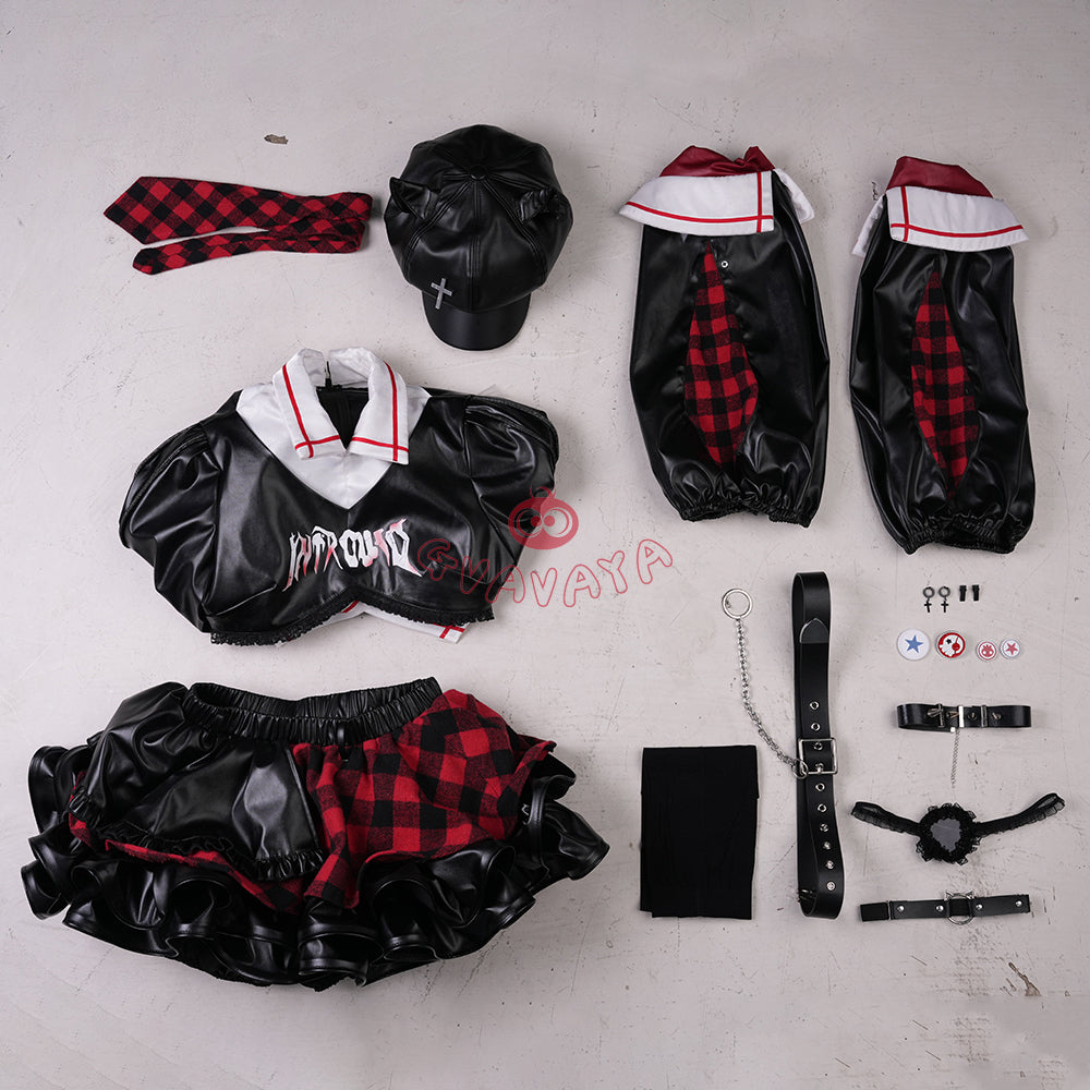 Gvavaya Anime Cosplay Aassuukka Rock Style Cosplay Costume