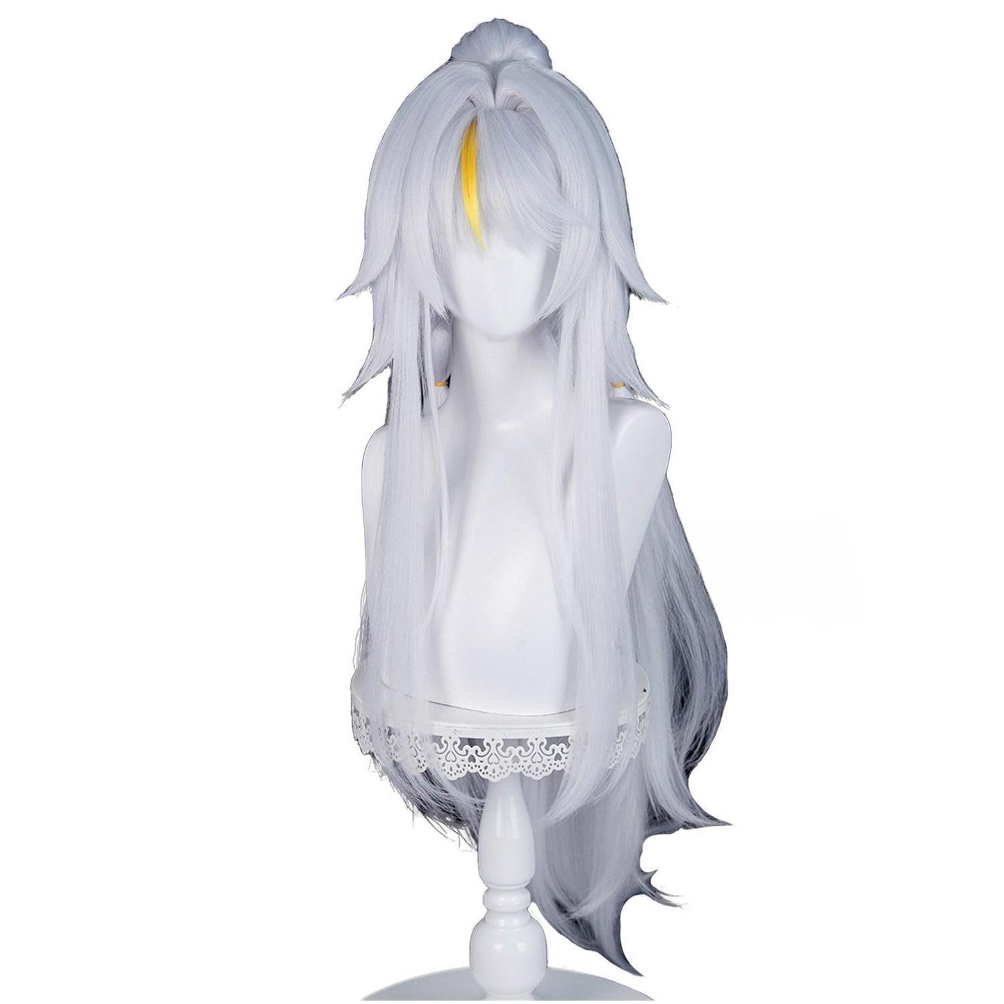 Gvavaya Game Cosplay Genshin Impact Zibai Cosplay Wig 60cm Wig