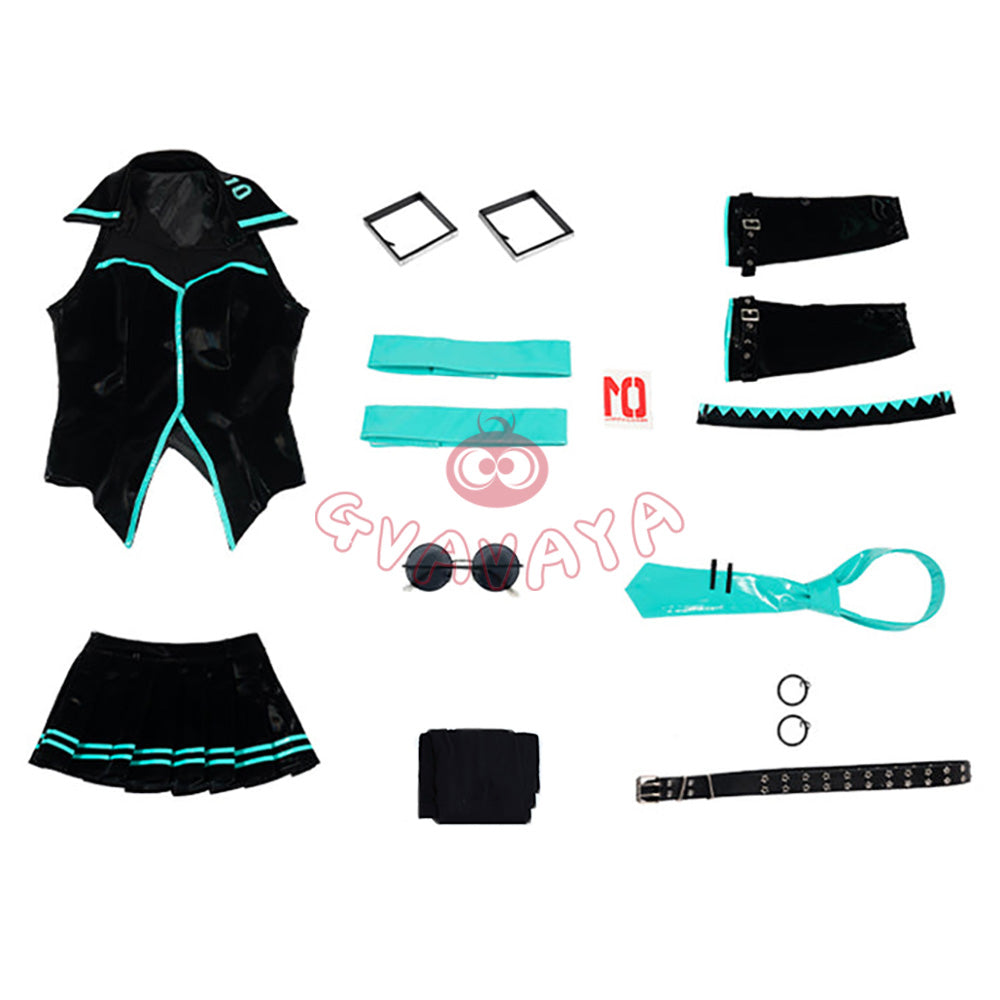 Gvavaya Cosplay V+ Singer Figure Stylist 16th Birthday Commemoration Black Cosplay Costume