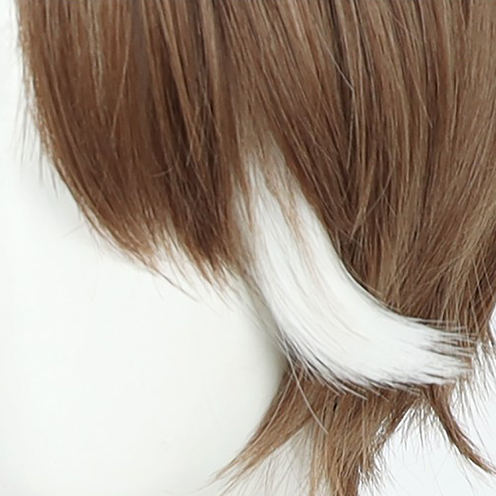 Gvavaya Game Cosplay Honkai Impact: Star Rail Welt Cosplay Wig 30cm Long Brown Wig