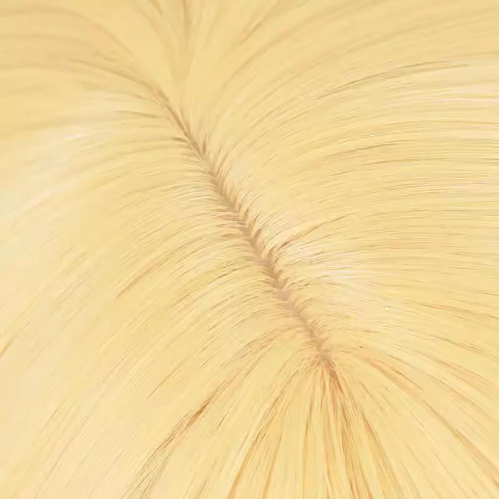 Gvavaya Cosplay V+ Twins Cosplay Wig Light Yellow 32cm Long Hair
