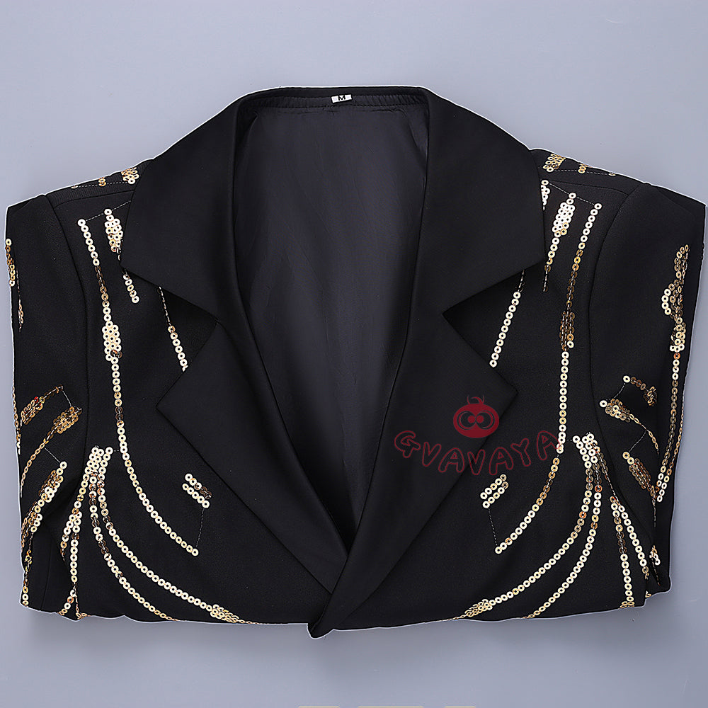 Gvavaya Anime Cosplay Manager Boby Cosplay Bobby Golden Jacket Cosplay Costume