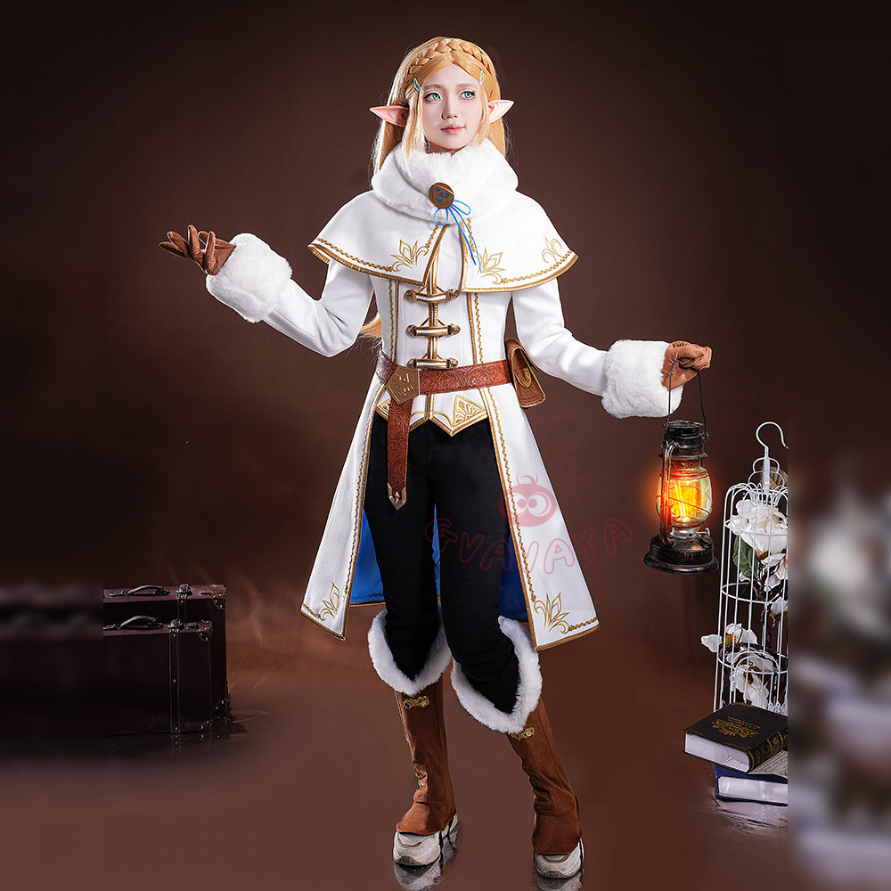 Legend White Skirt Outfit Zelda Breath Of The Wild Zelda BOTW Cosplay Dress: Adult Princess Costume, Legend White Skirt Outfit Zelda Breath Of The Wild Zelda BOTW Cosplay Dress: Adult Princess Costume,