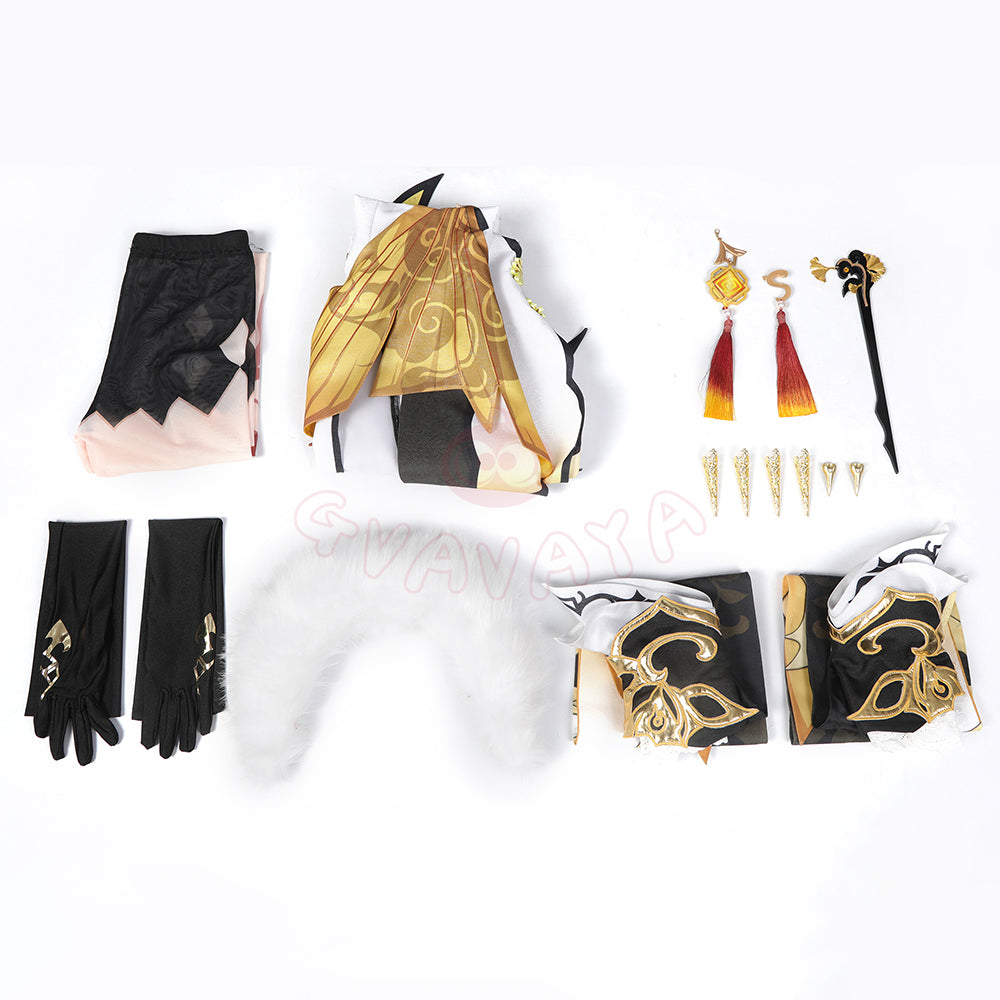 Gvavaya Game Cosplay Genshin Impact Ningguang Cosplay Costume Genshin Cosplay