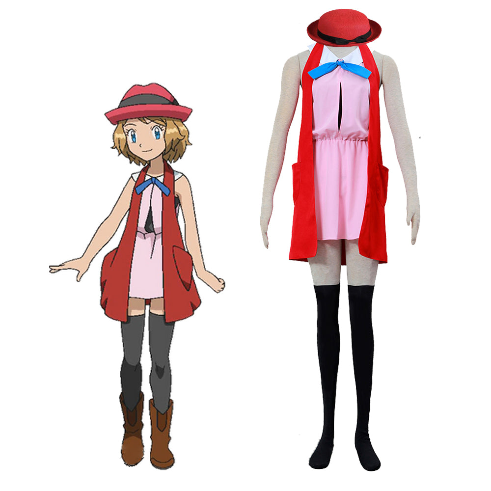 Ready To Ship] Gvavaya Anime Cosplay Pokémon Serena Cosplay Costume S