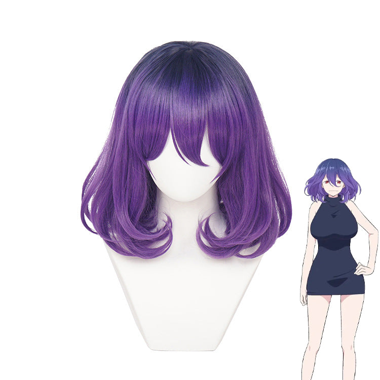 Anime Kinsou No Vermeil Goldfilled Alto Cosplay Wig White Light Purple  Short Hair Vermeil In Gold