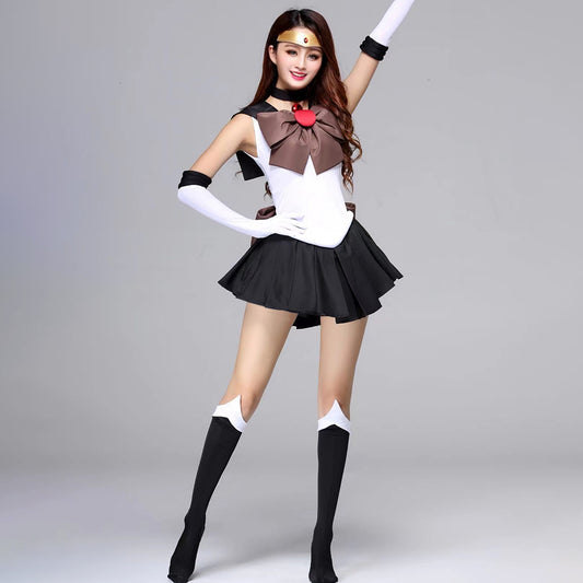 [Ready To Ship] Gvavaya Anime Cosplay Sailor Moon Cosplay Sailor Pluto Meiou Setsuna Cosplay Costume