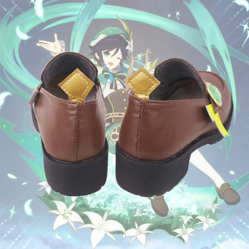 Gvavaya Game Cosplay Genshin Impact Venti Cosplay Shoes Genshin Cosplay