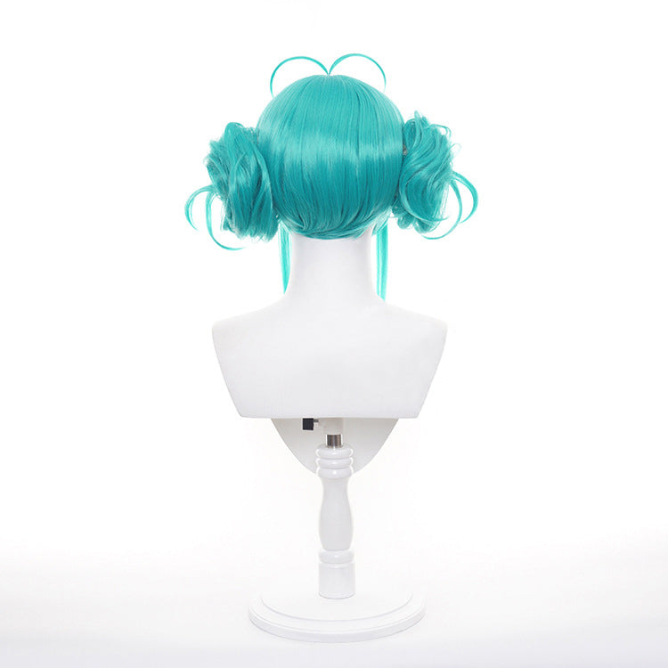Gvavaya Cosplay V+ Cosplay Virtual Idol BiCuteBunnies Ver Cosplay Wig Green 30cm Long Hair
