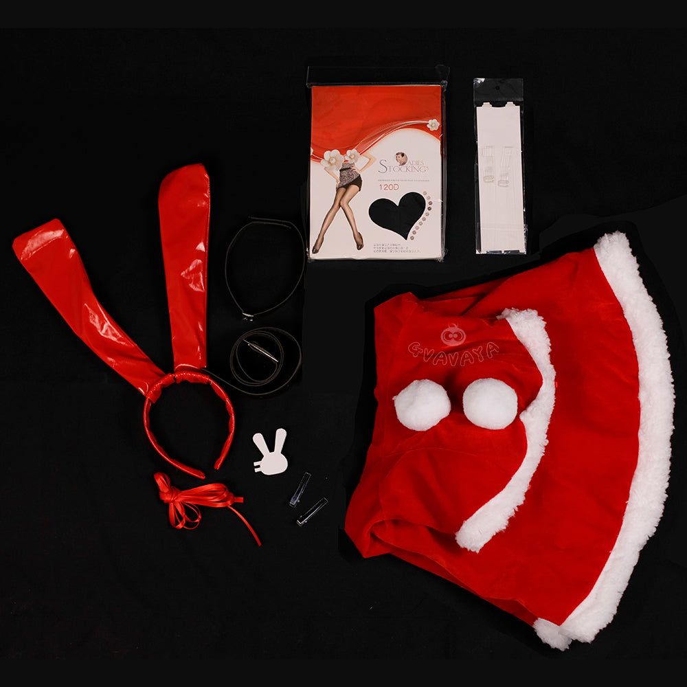 Gvavaya Anime Cosplay Rascal Does Not Dream of Bunny Girl Senpai Cosplay Mai Sakurajima Christmas Bunny Cosplay Costume