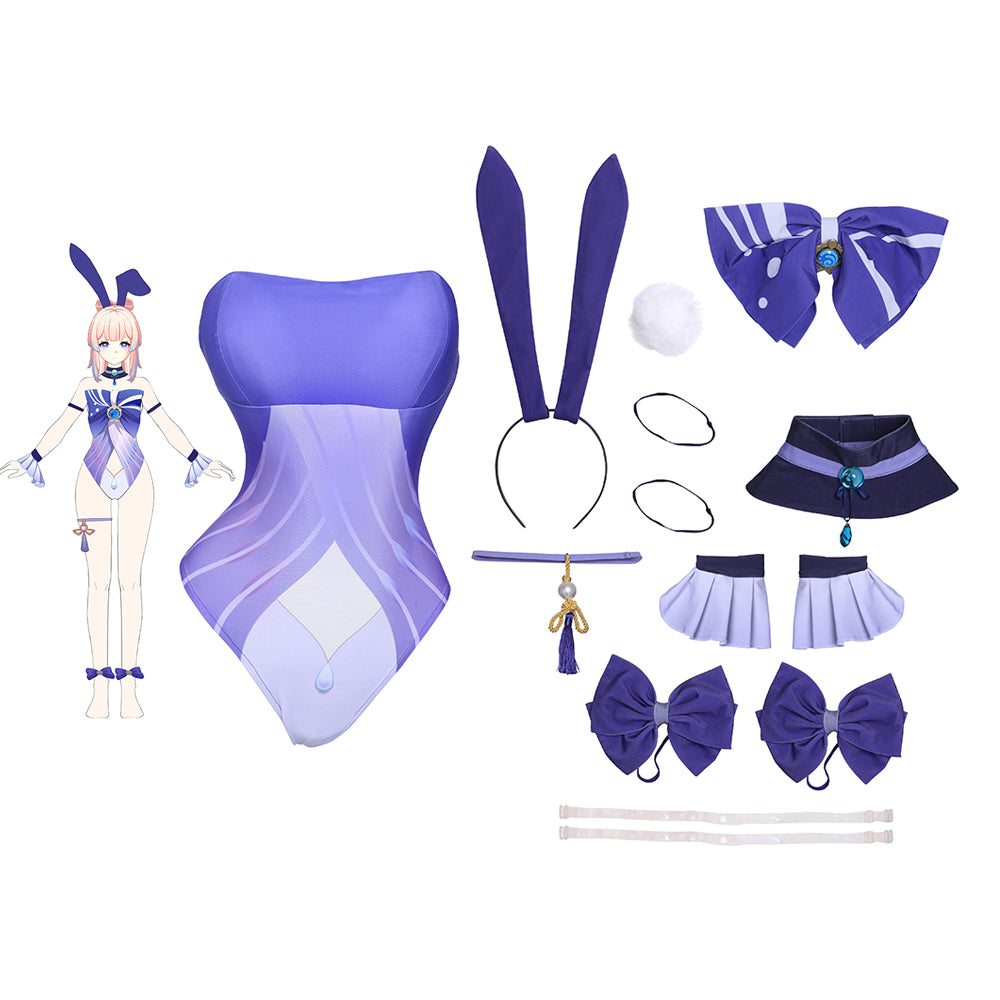 Gvavaya Game Cosplay Genshin Impact Kokomi Fanart Bunny Girl Cosplay Costume
