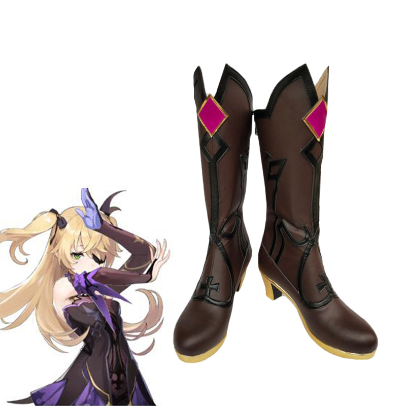 Gvavaya Game Cosplay Genshin Impact Fischl Cosplay Shoes Genshin Cosplay
