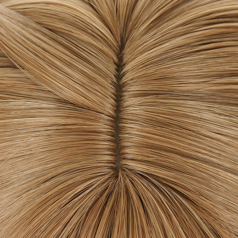 Gvavaya Game Cosplay Genshin Impact Lisa New Skin A Sobriquet Under Shade Cosplay Wig 60cm Blonde Hair