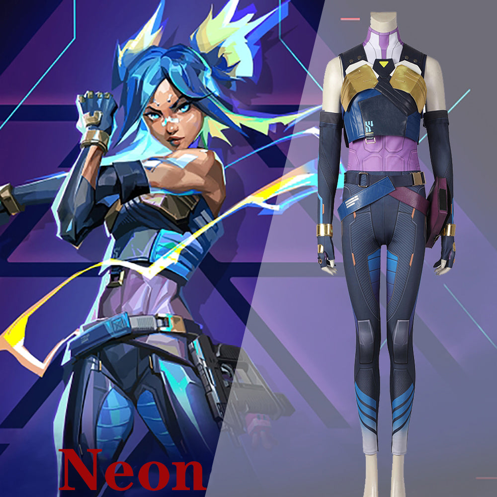 Gvavaya Game Cosplay Valorant Neon Cosplay Costume Valorant Neon Cospl