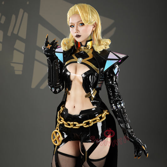 Gvavaya Game Cosplay White Queen Cosplay Emma Frost X-Revolution Cosplay Costume