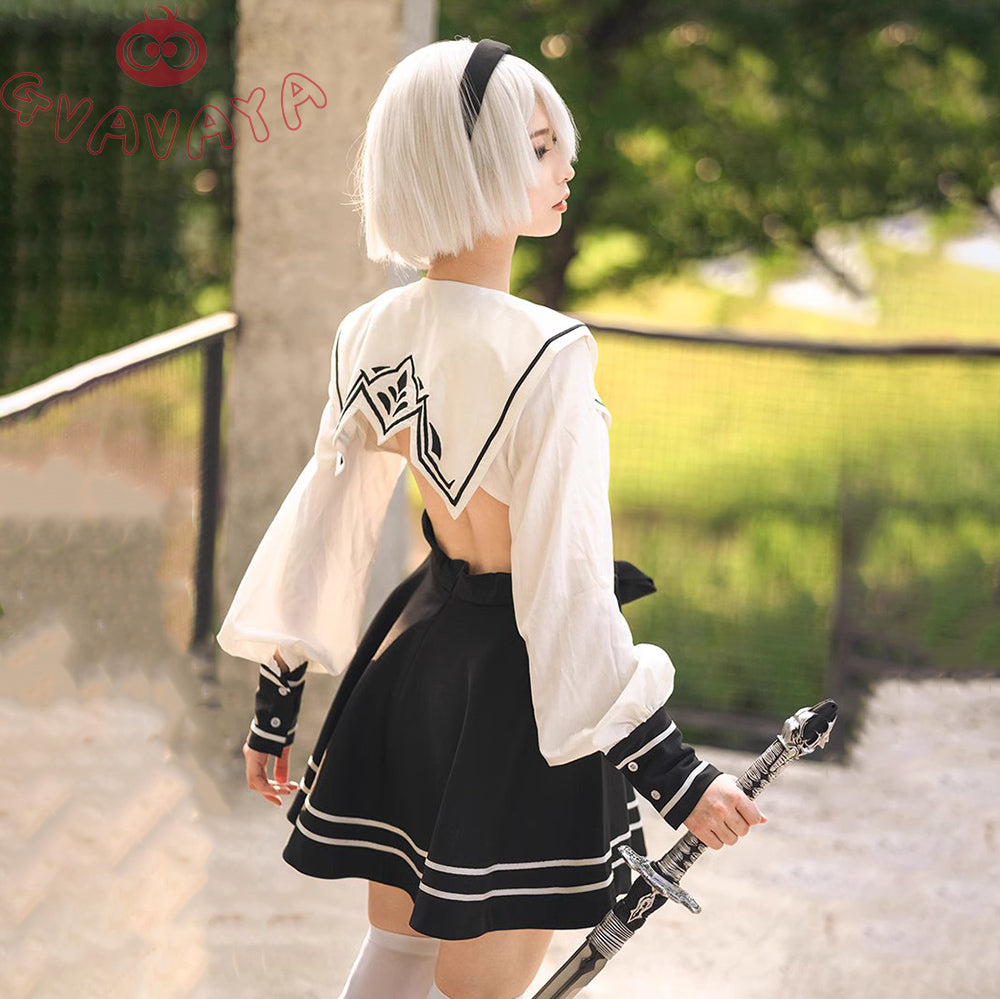 Gvavaya Game Cosplay NieR Automata 2B Cosplay Costume Original Fanart