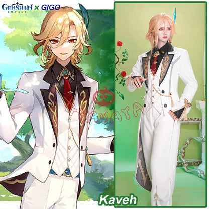 Gvavaya Game Cosplay Genshin Impact×GIGO Kaveh Cosplay Costume Kaveh Suit Cosplay