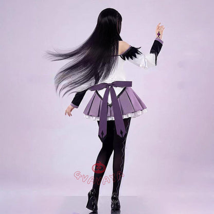 Gvavaya Anime Cosplay Puella Magi Madoka Magica Cosplay Homura Akemi Cosplay Costume A