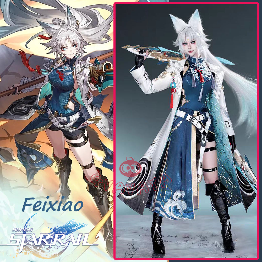 Gvavaya Game Cosplay Honkai Star Rail Cosplay Feixiao Cosplay Costume Feixiao Cosplay A