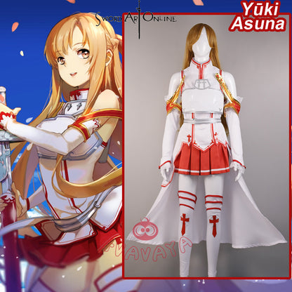 Gvavaya Anime Cosplay Sword Art Online Cosplay Yūki Asuna Cosplay Costume
