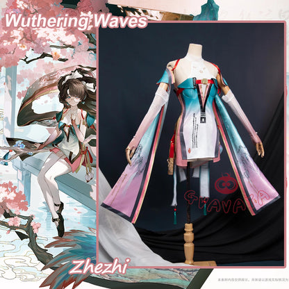 Gvavaya Game Cosplay Wuthering Waves Cosplay Zhezhi Cosplay Costume