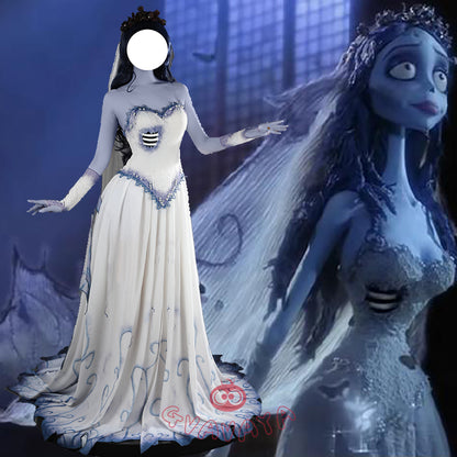 Gvavaya Anime Cosplay Tim Burton's Corpse Bride Cosplay Costume