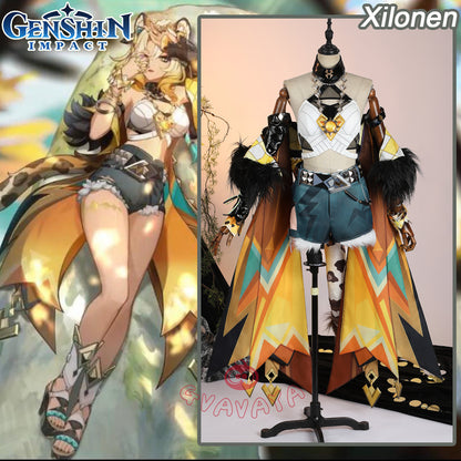 Gvavaya Game Cosplay Genshin Impact Cosplay Natlan Xilonen Cosplay Costume