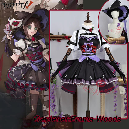 Gvavaya Game Cosplay Identity Ⅴ Cosplay Gardener:Emma Woods Cosplay Costume Halloween Concert Dress