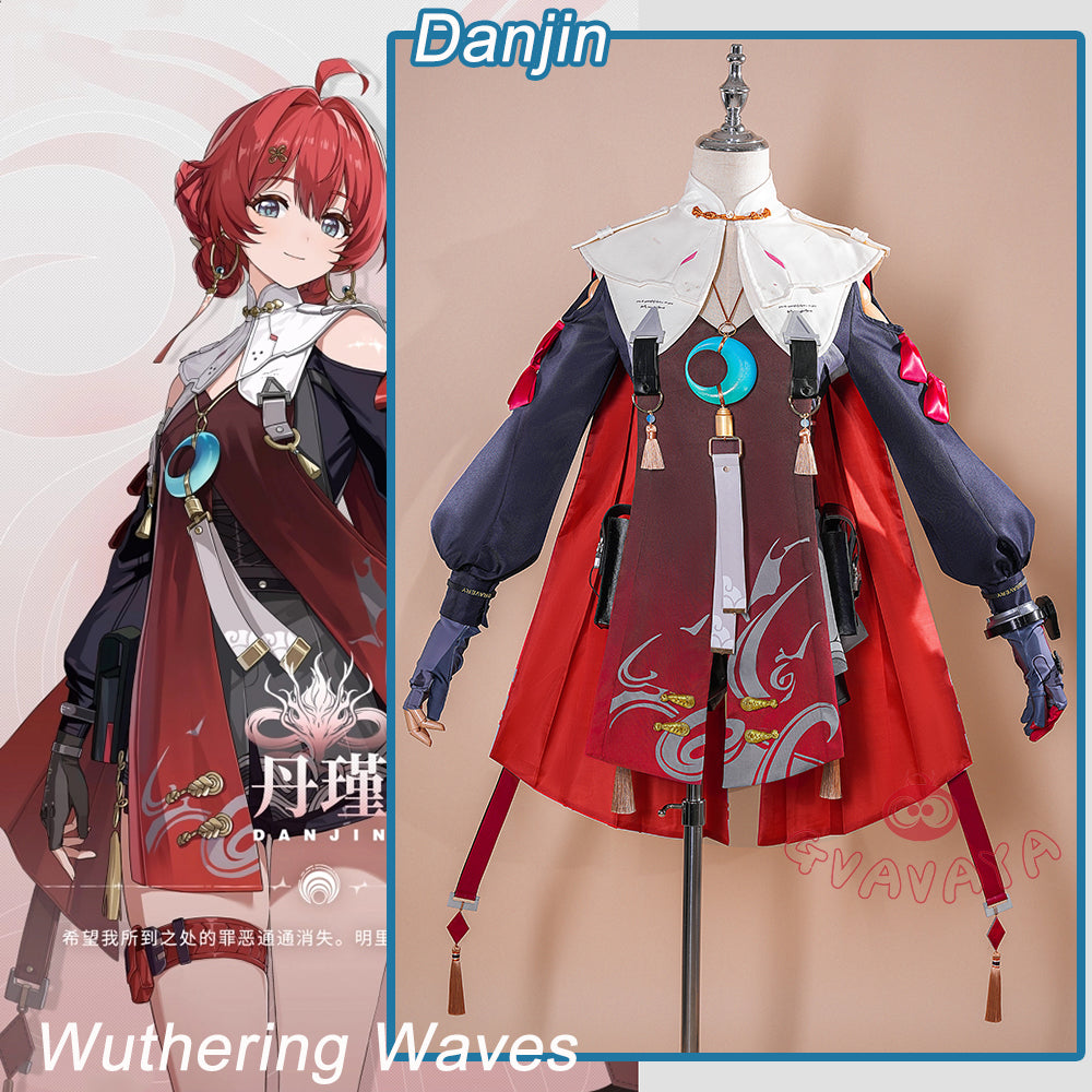 Gvavaya Game Cosplay Wuthering Waves Cosplay Danjin Cosplay Costume