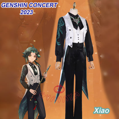 Gvavaya Anime Cosplay GENSHIN CONCERT 2023 Cosplay Costume Xiao Cosplay
