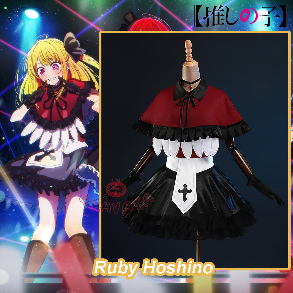 Gvavaya Anime Cosplay Oshi No Ko Cosplay Ruby Hoshino B-Komachi Idol Stage Performance Cosplay Costume