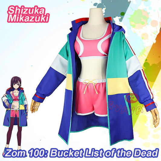 Gvavaya Anime Cosplay Zom 100: Bucket List of the Dead Cosplay Shizuka Mikazuki Cosplay Costume