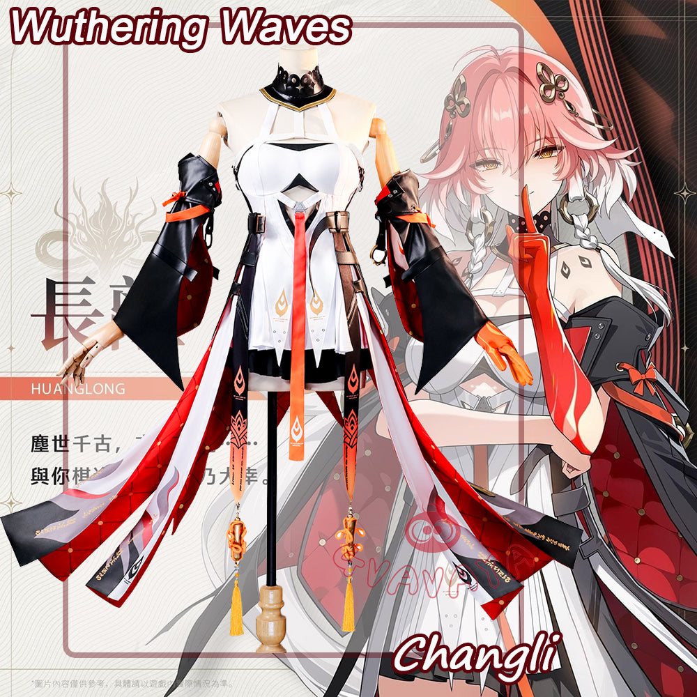 Gvavaya Game Cosplay Wuthering Waves Cosplay Changli Cosplay Costume