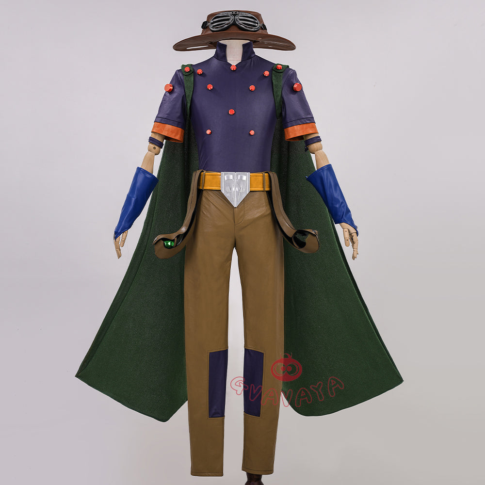 Gvavaya Anime Cosplay STILL BALL RUN Cosplay Gyro Zeppeli Cosplay Costume