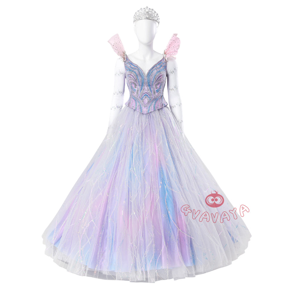 Gvavaya Anime Cosplay Witch Cosplay Glinda‌ Blue Gown Cosplay Costume