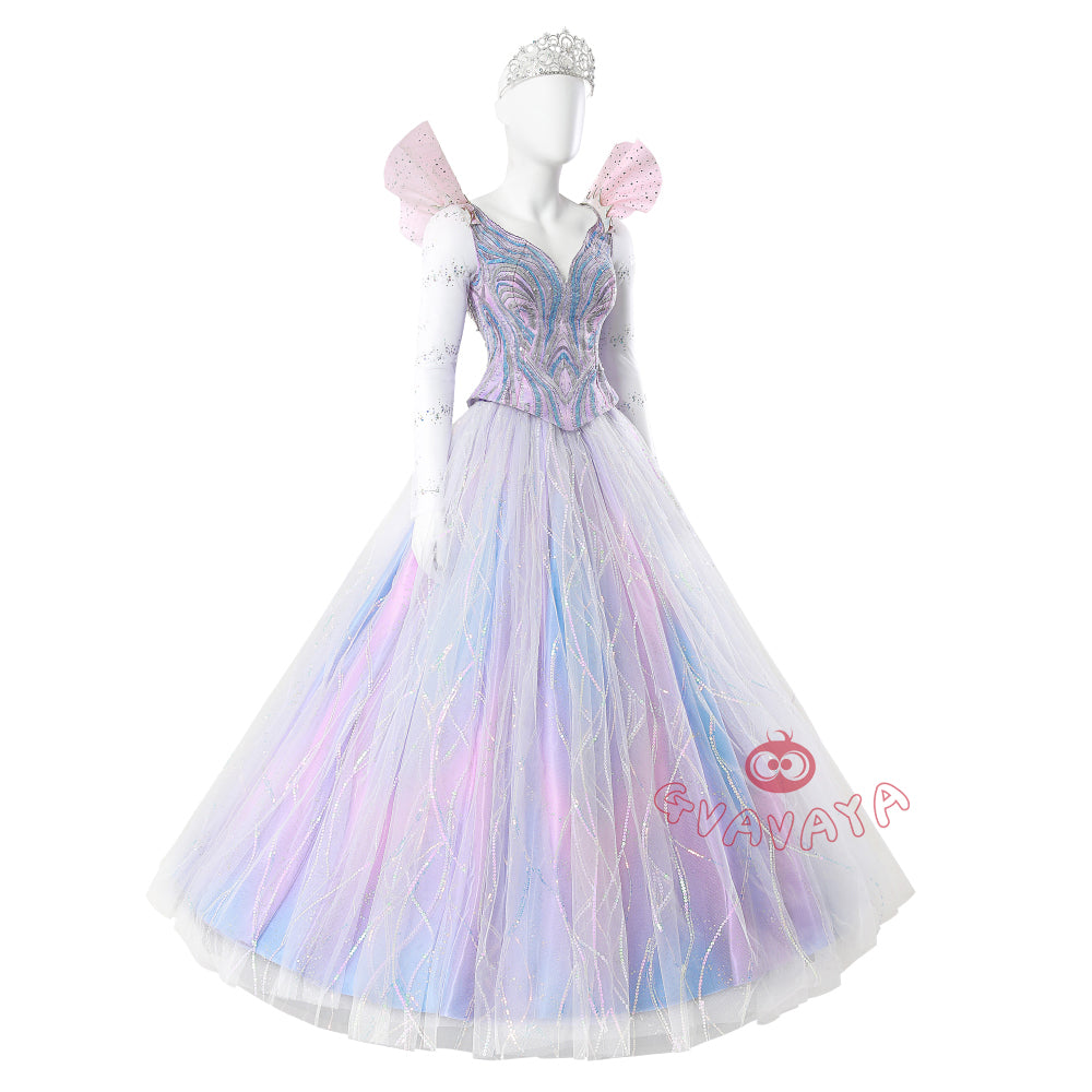 Gvavaya Anime Cosplay Witch Cosplay Glinda‌ Blue Gown Cosplay Costume
