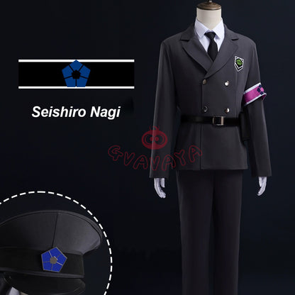 Gvavaya Anime Cosplay BLUE LOCK Cosplay Costume Police Uniform Suit