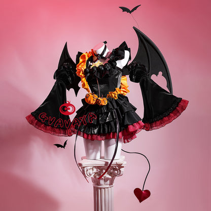 Gvavaya Cosplay Virtual Singer Cosplay Kasane Teto Little Devil Cosplay Costume Halloween Teto Cosplay