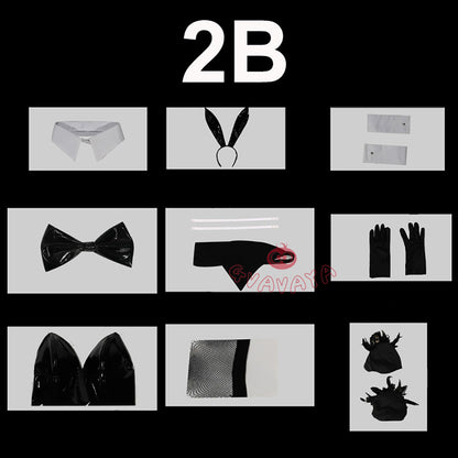 Gvavaya Game Cosplay NieR:Automata Cosplay A2/2B Bunny Girl Cosplay Costume