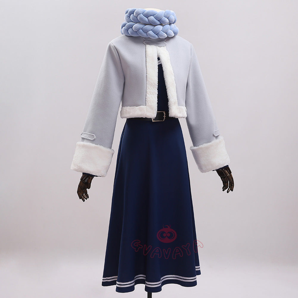 Gvavaya Anime Cospay Frieren: Beyond Journey's End Fern Cosplay Fern Winter Dress