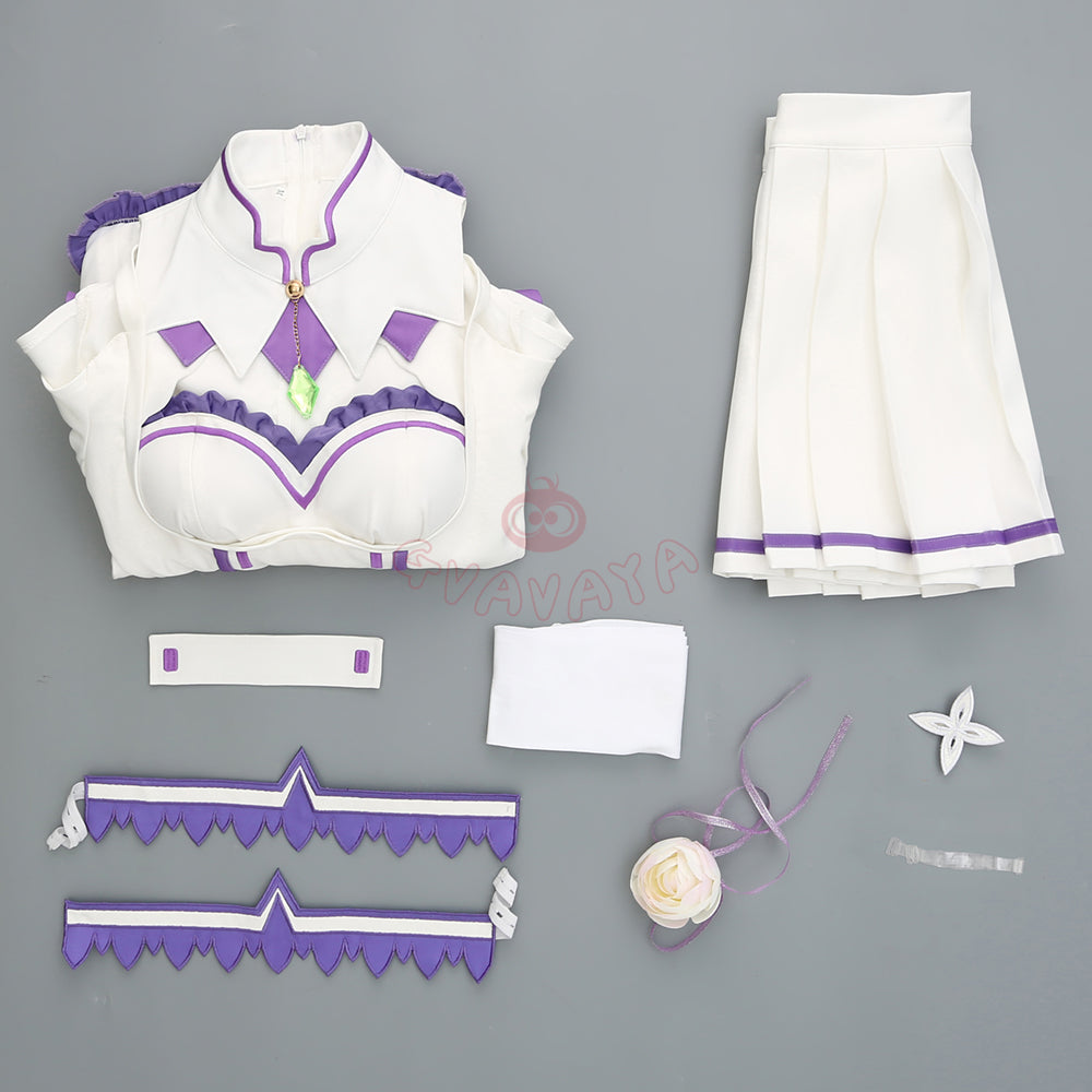 Gvavaya Anime Cosplay Re Zero Cosplay Emilia Cosplay Costume